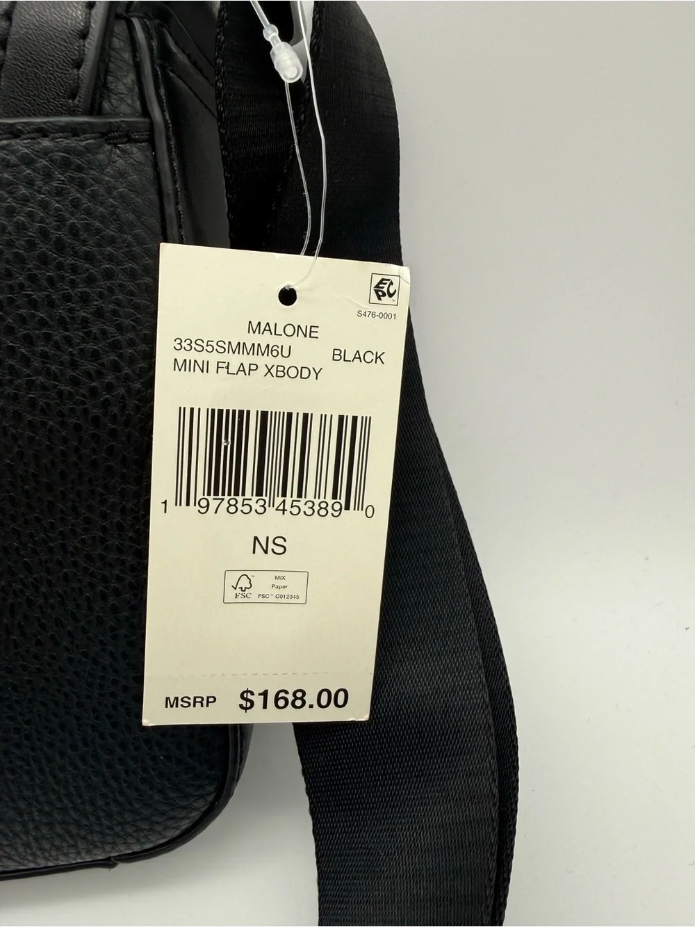 Michael Kors Black Pebbled Leather Crossbody Messenger